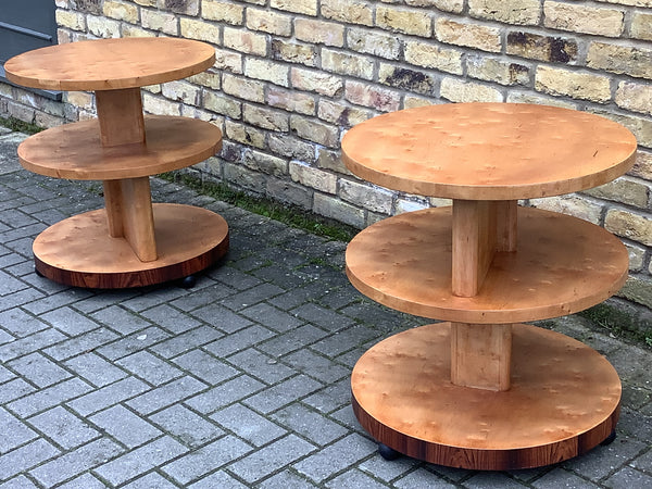 A Pair of Deco side tables