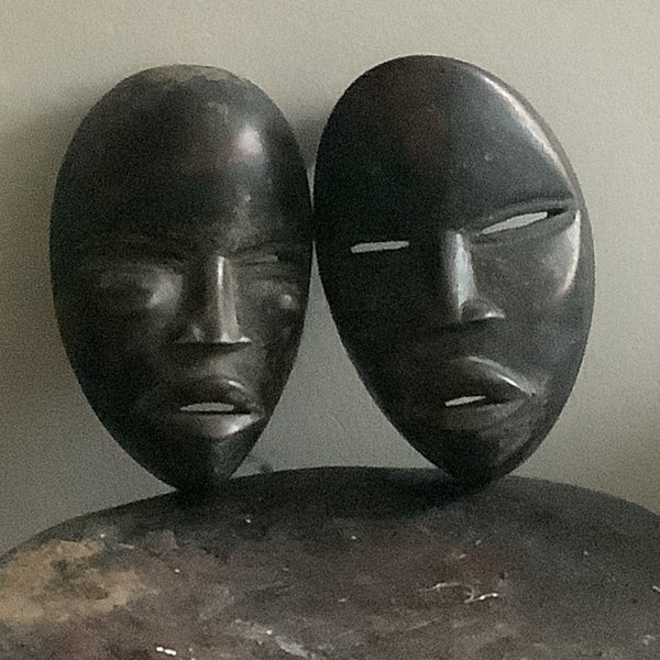 Vintage African Art Tribal Art Dan Masks From Liberia/ Ivory Coast
