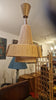 Sisal jute cord rope 1960s German Hanging lamp