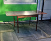 1960s Danish  Poul Hundevad rosewood  flip top draw leaf games table.