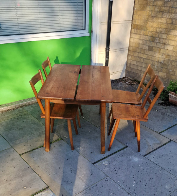 Set of 4 dining chairs by Adolf Schneck