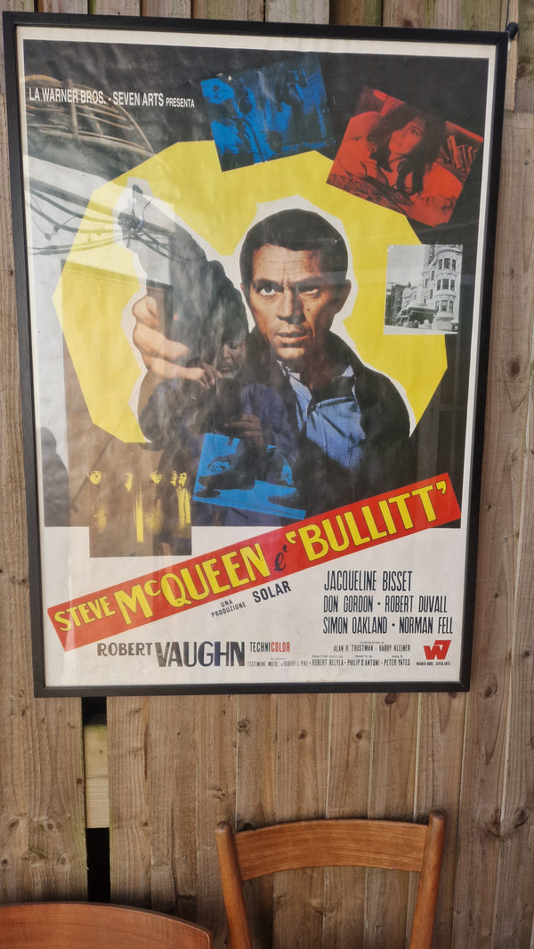 BULLITT STEVE MCQUEEN ITALIAN POSTER