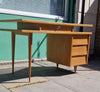 1950s Oak  French writing desk