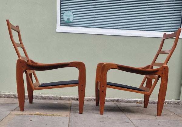 Danish high back armchairs