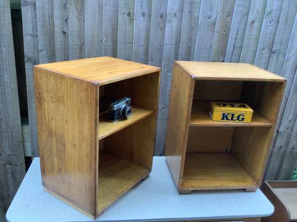 A Pair of 1960’s Oak bedside cabinets