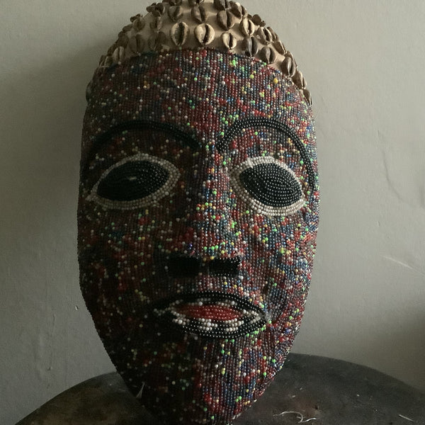 Original Cameroon grasslands beaded mask