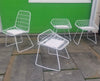 Mid century modern chairs in the style of Bertoia