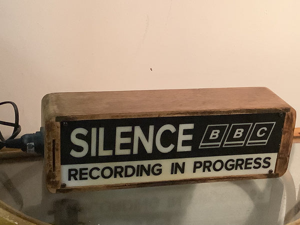 Upcycled Silence BBC Lamp