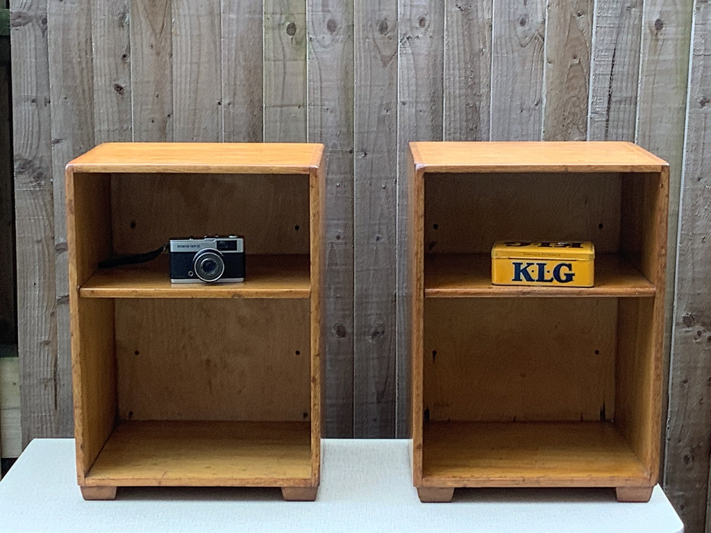 A Pair of 1960’s Oak bedside cabinets