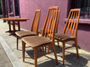 1960s Eva dining chairs by Niels Koefoed