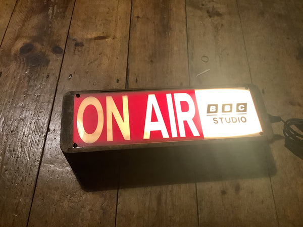 ON AIR Upcycled BBC lamp