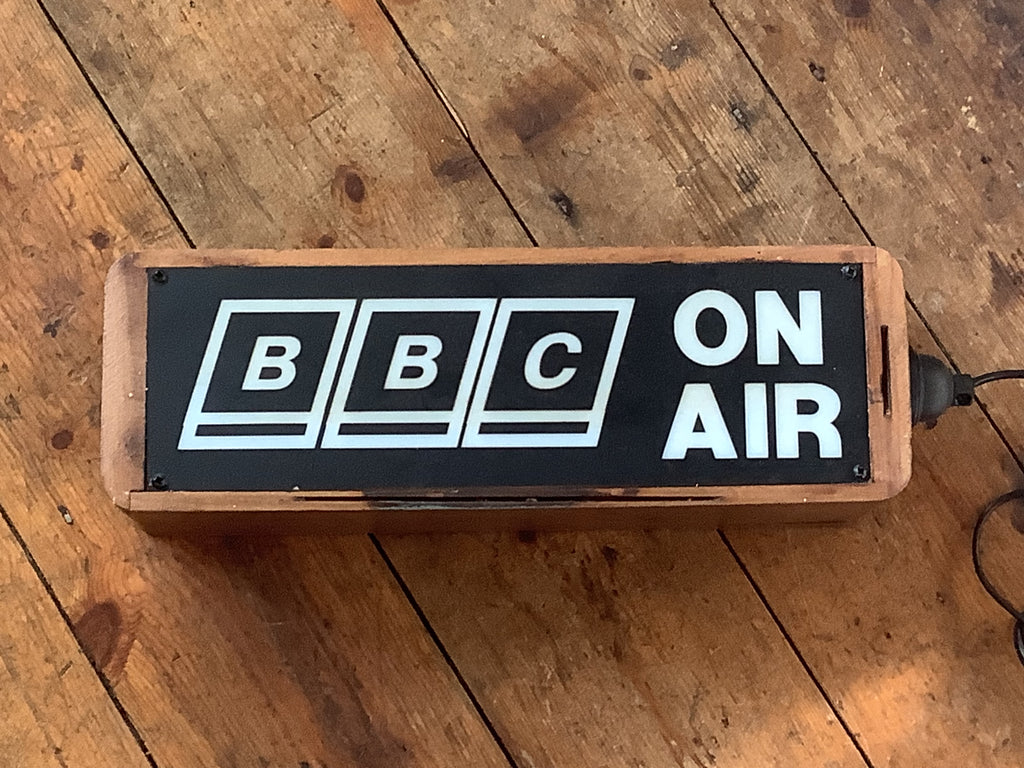 On Air BBC Upcycled Lamp