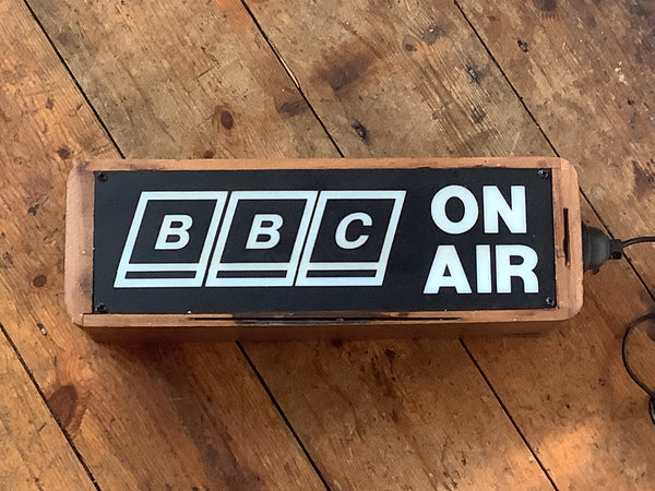 On Air BBC Upcycled Lamp
