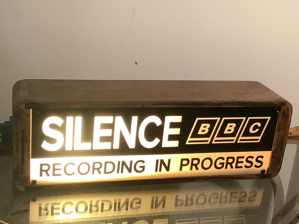 Upcycled Silence BBC Lamp