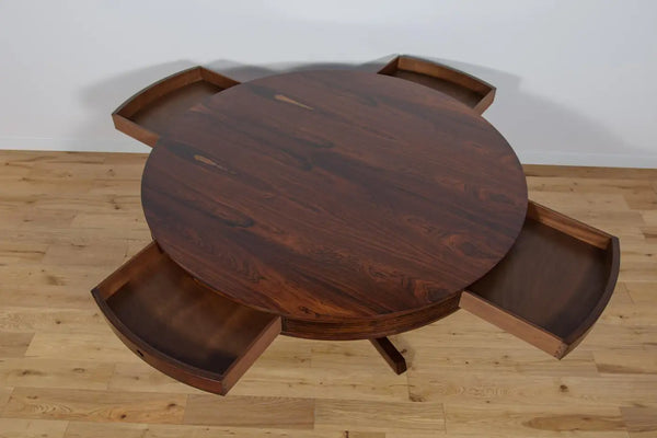 Robert Heritage for Archie Shine, Mid Century Rosewood Drum Dining Table