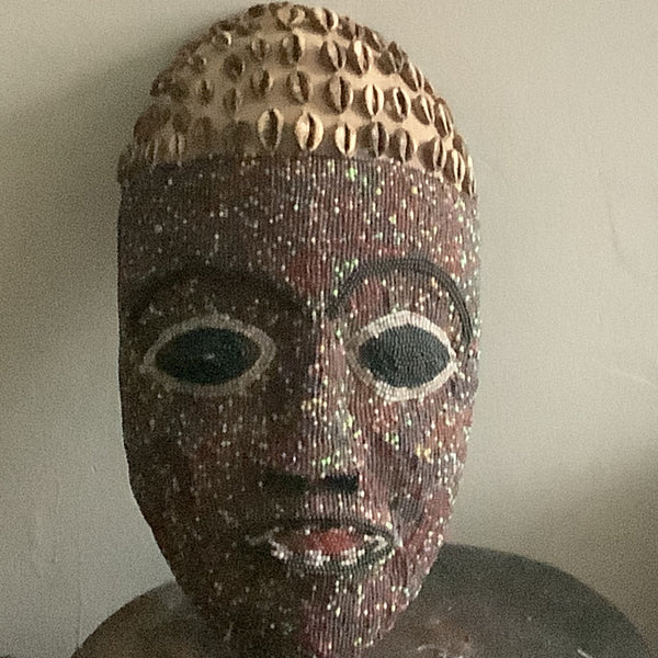 Original Cameroon grasslands beaded mask