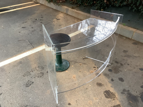 1970’s French perplex table/desk