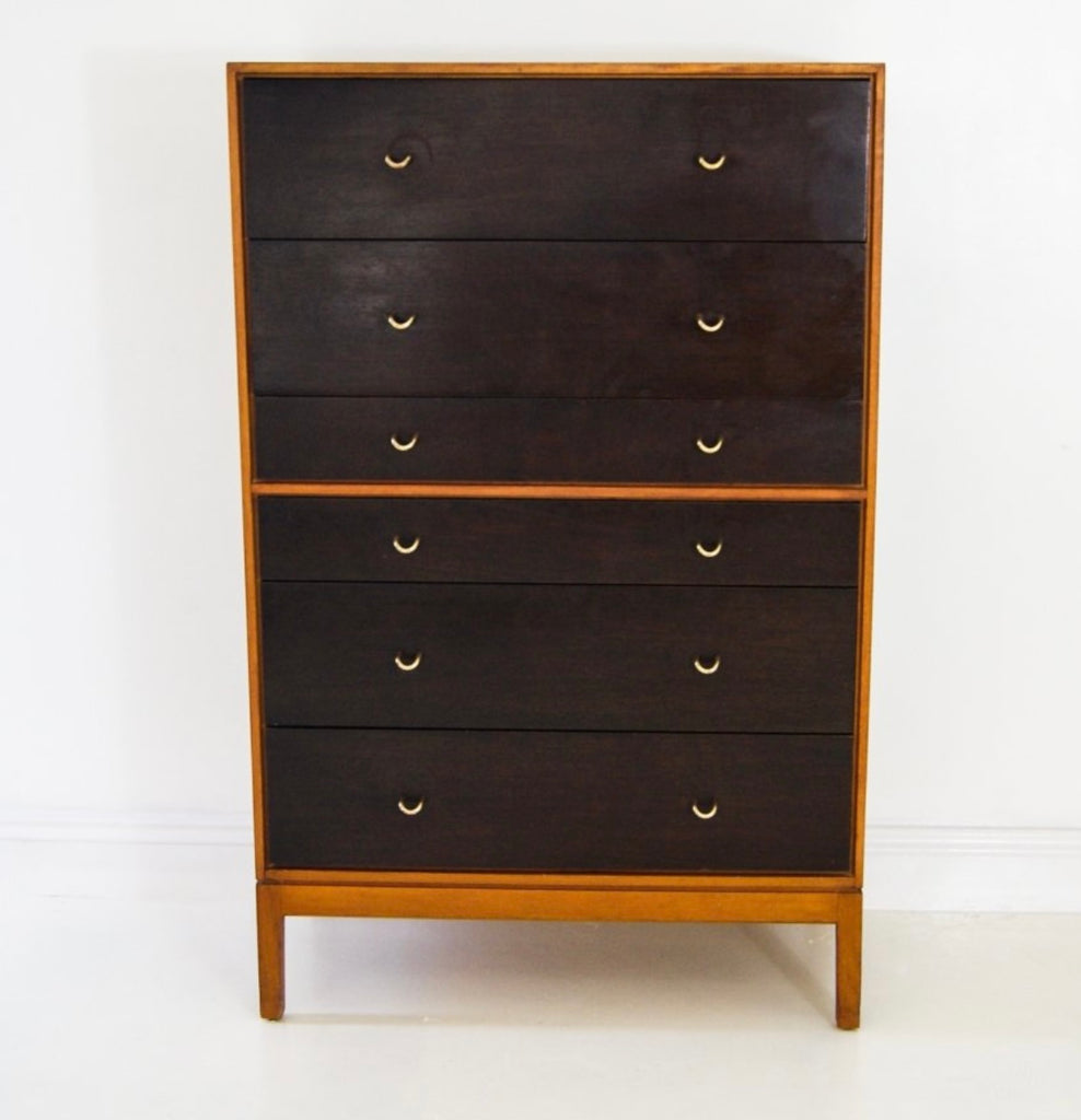 1960’s 2 Tone Chest of Drawers Tallboy by John And Sylvia Reid for Stag