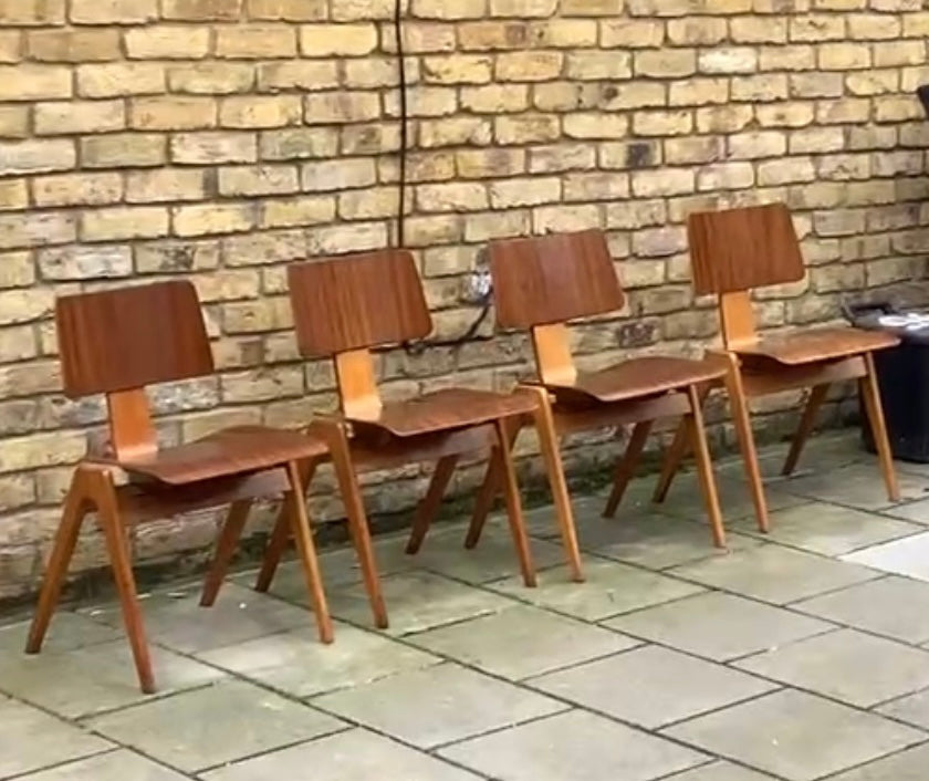 Set of Four Hillie Stak chairs by Robin Day