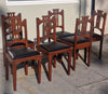 Art and craft set of 6 dining chairs