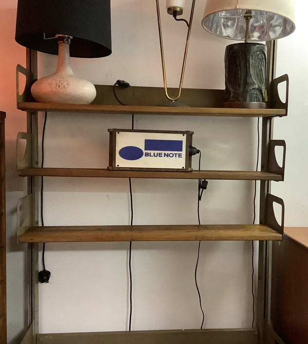 Vintage French Industrial adjustable shelving