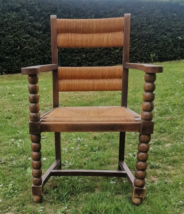 1940s carver chair attributed to Charles Dudouyt