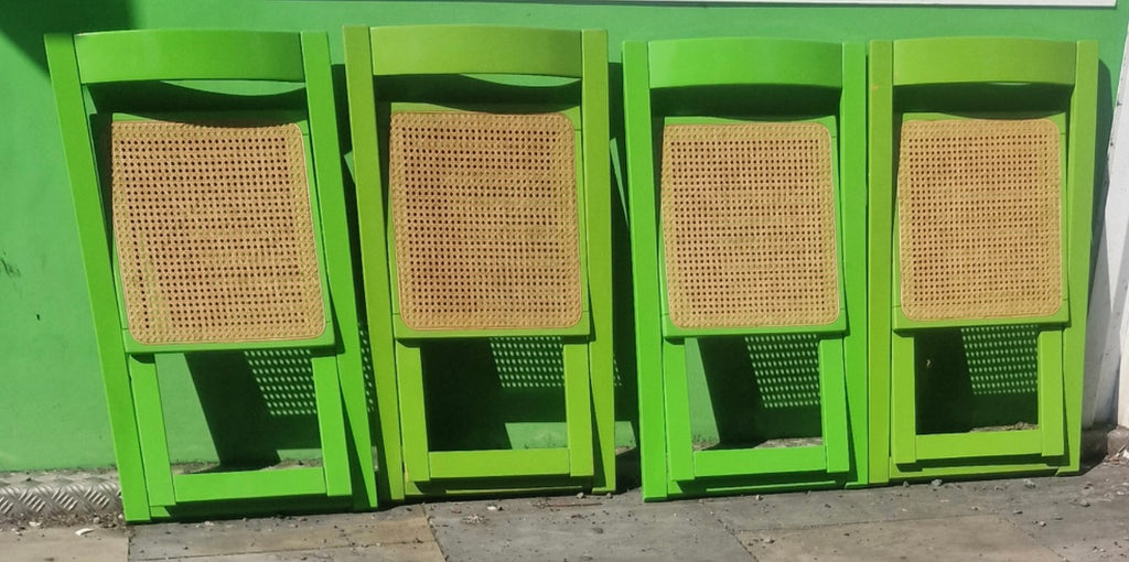 4 x 1970s folding chairs by Aldo Jacober