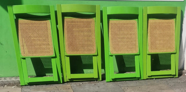 4 x 1970s folding chairs by Aldo Jacober