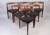 1960s Danish extendable dining table 6 chairs by Hans Olsen for Frem Rojle