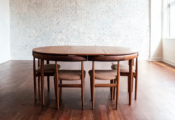 Hans Olsen for Frem Rojle Mid Century Teak extendable Dining Table