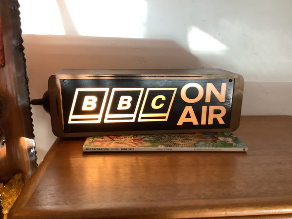 On Air BBC Upcycled Lamp