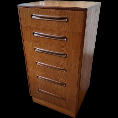 G Plan Fresco Tall Boy Chest Of Drawers