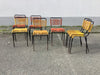 1950s A set of 8 Stackable spaghetti chairs