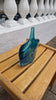 Axe head/Fish vase midina glass by Michael Harris