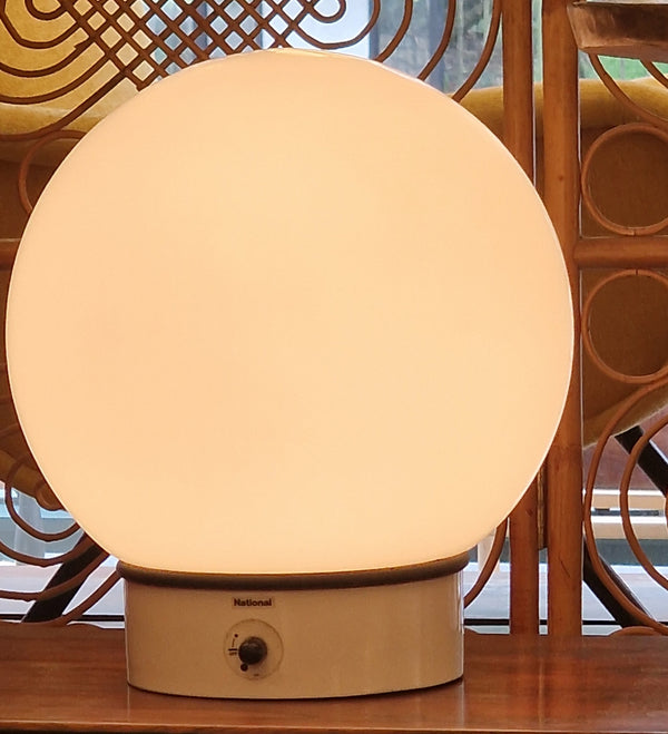Vintage pair of space age table lamps by National (Panasonic)Cc 1970s