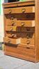 1940s French wooden multi draws storage draws