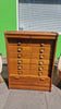 1940s French wooden multi draws storage draws