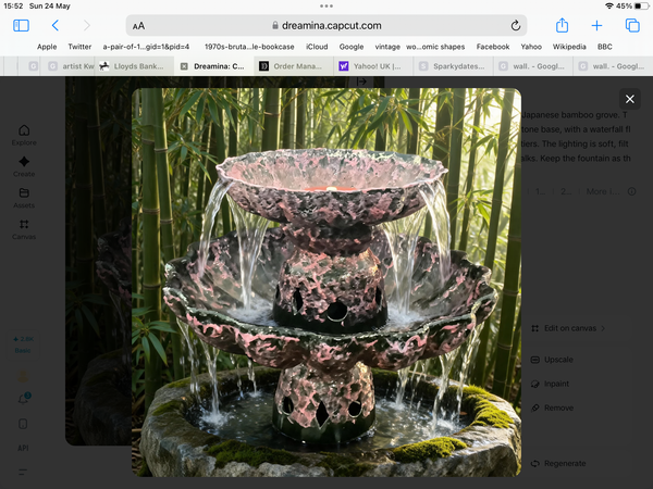 Vallauris ceramic fountains 1950s French