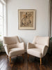 1950s Scandinavian pair of armchairs