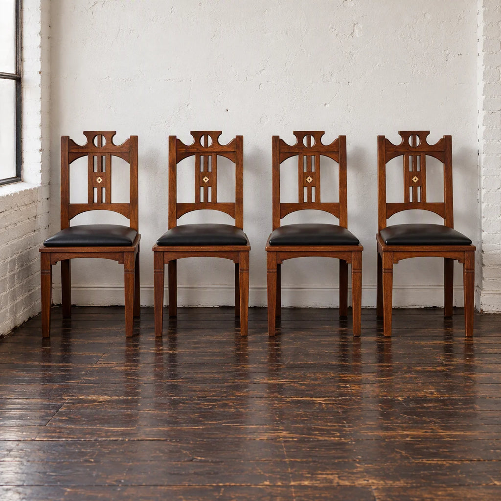 Art and craft set of 6 dining chairs
