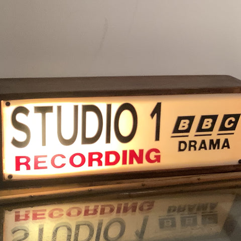 upcycled Studio 1  BBC recording lamp