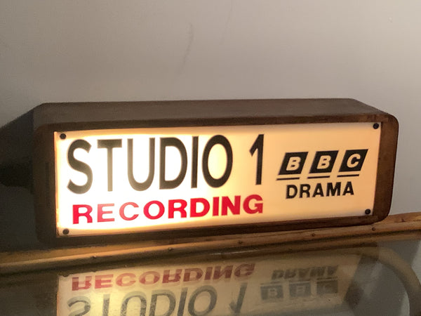 upcycled Studio 1  BBC recording lamp