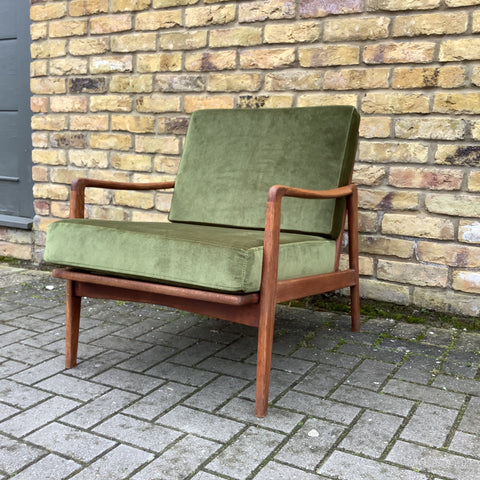 1960's Reupholstered Danish armchair
