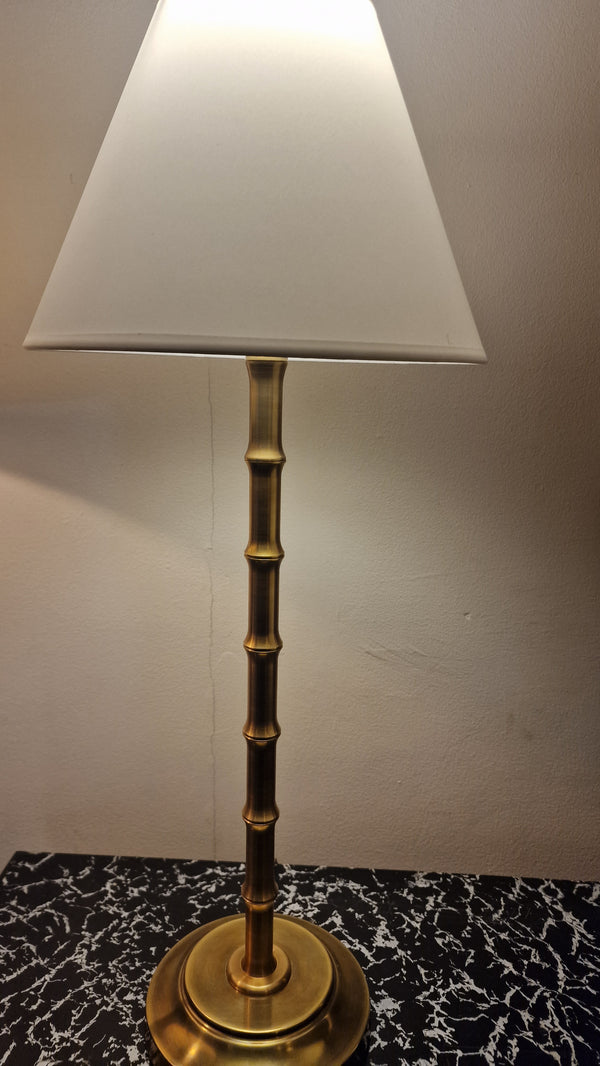 Brass French table lamps