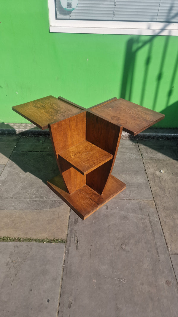 1930s Deco  French oak side table