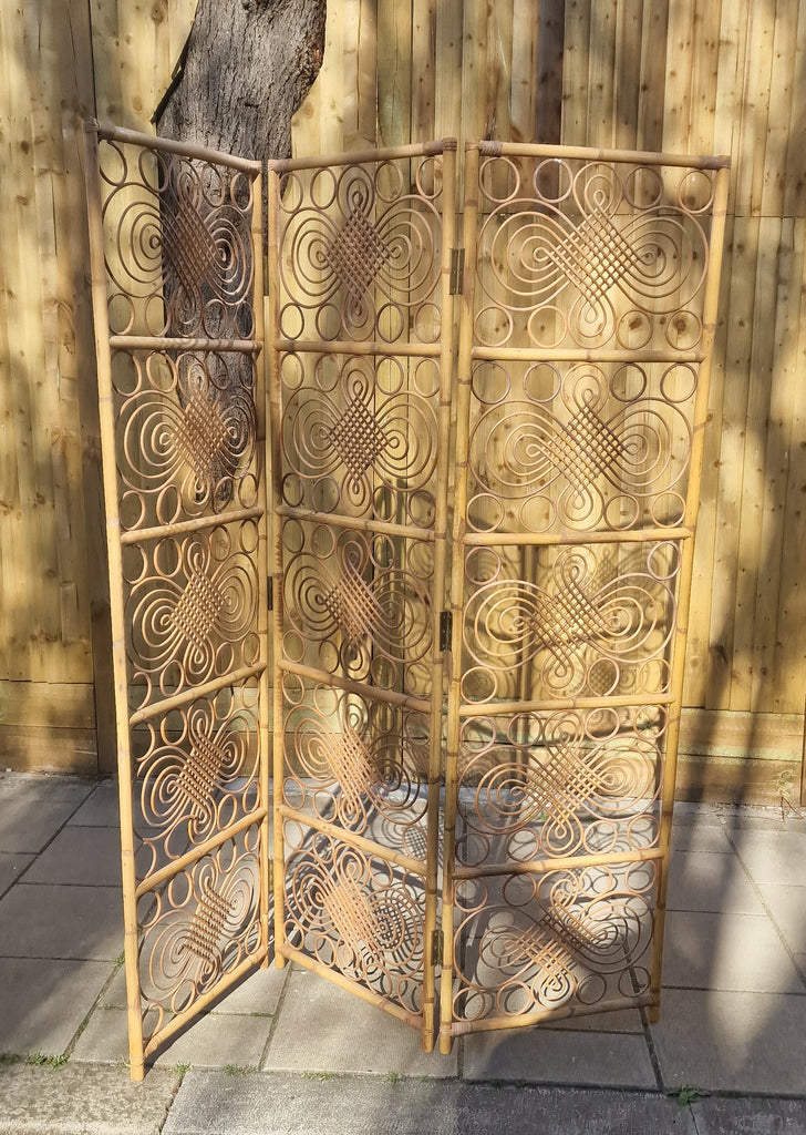 1960s folding  Bamboo screen