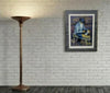 ART DECO ITALIAN FLOOR LAMP IN COPPER