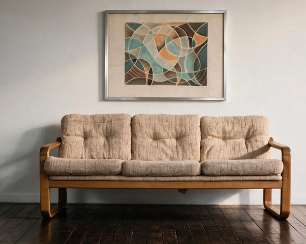 VINTAGE MID CENTURY SOFA IN SOLID TEAK BY HOLSTEBRO MÖBELFABRIK, 1960S