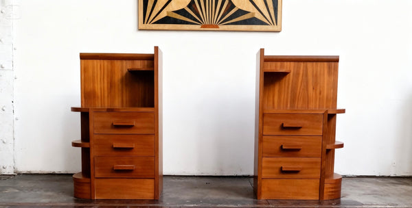 A Pair of French Deco bedroom cabinets