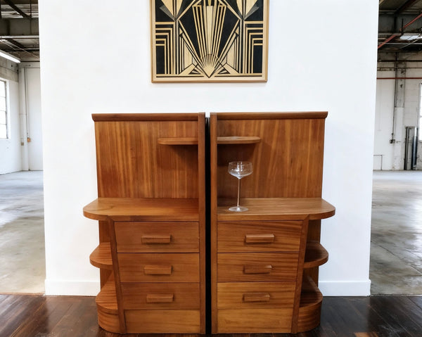 A Pair of French Deco bedroom cabinets